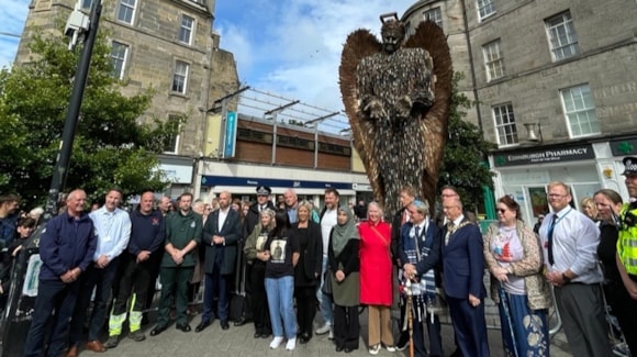Knife Angel Comes To Edinburgh To Raise Awareness Of The Devastating Impact Of Violence And Knife Crime