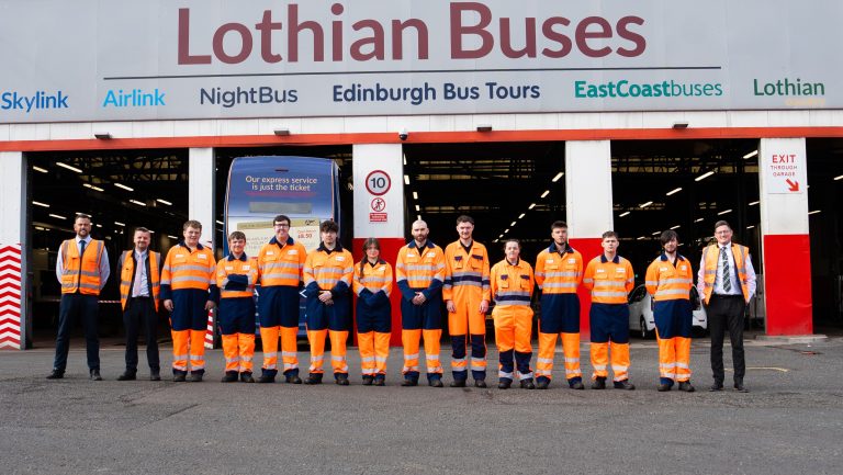 Lothian Welcomes 11 New Apprentice Engineers to Support Edinburgh Bus Fleet